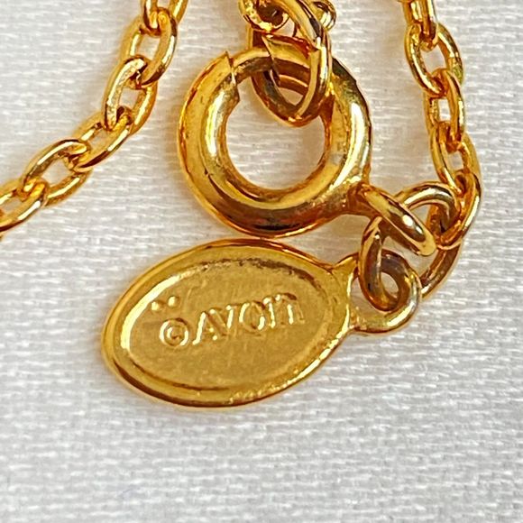 Avon Chain Necklace Minimalist Gold Tone Cable Links Choker - Picture 6 of 8
